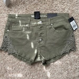 MOSSIMO Olive Floral Shorts